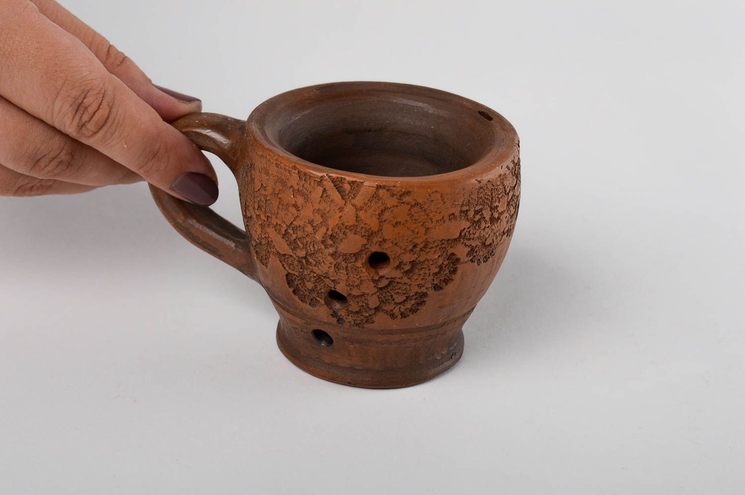 Tasse café faite main Sifflet à eau Vaisselle design céramique 5 cl belle photo 5