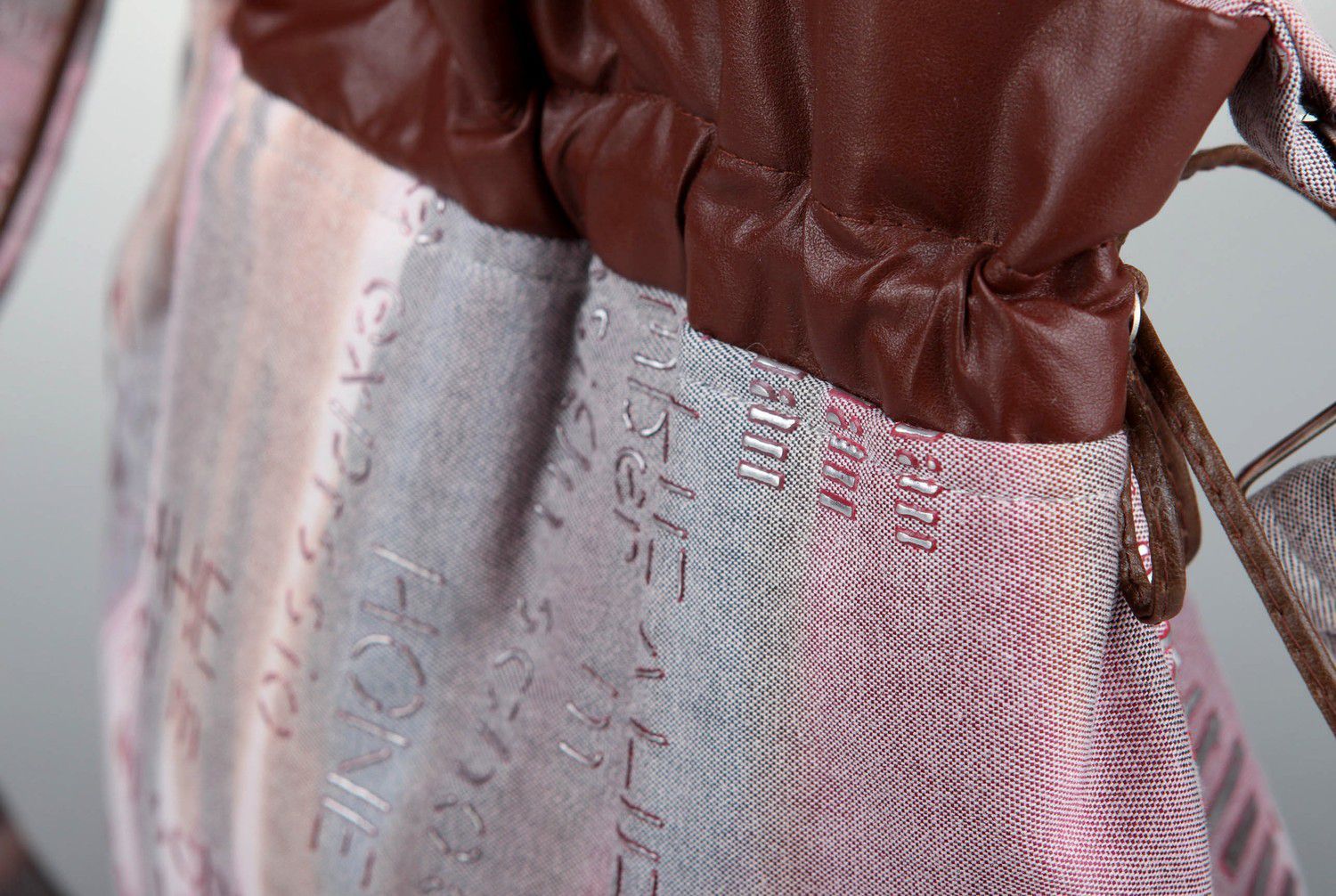 Женская текстильная сумка ручной работы фото 3