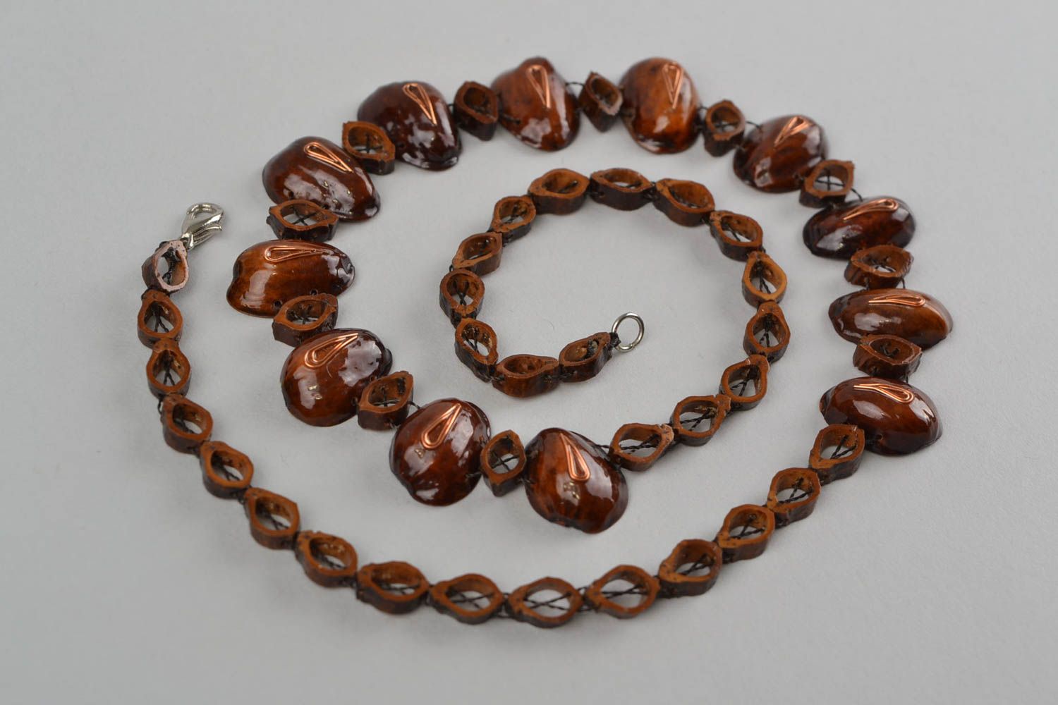 Handmade jewellery designer necklace wooden beads necklaces for women photo 4