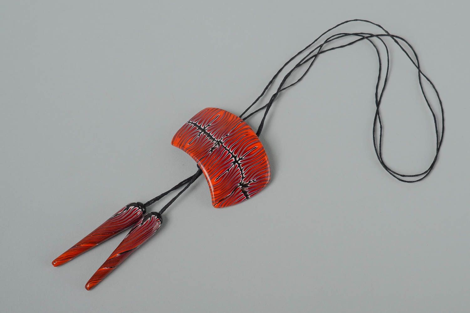 Polymer clay pendant handmade bolo tie plastic pendant polymer clay accessories photo 2