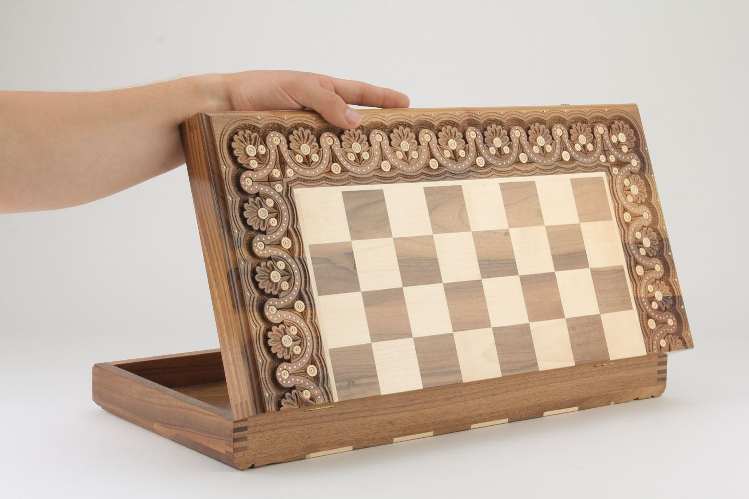 Wooden set of board games photo 2