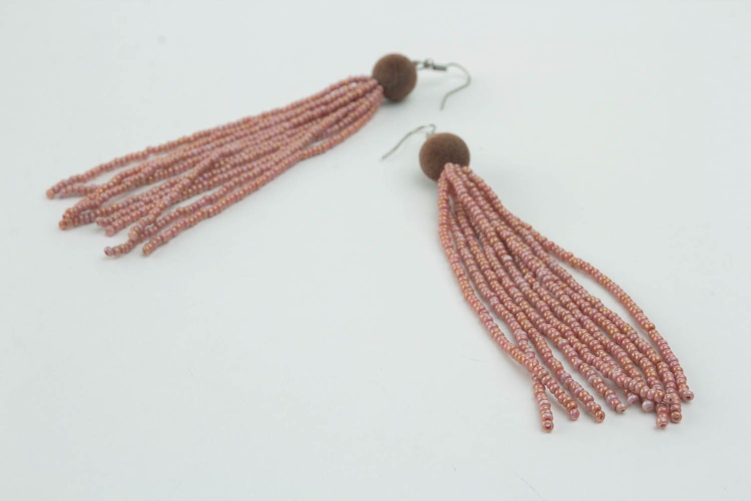 Long bead earrings  photo 4