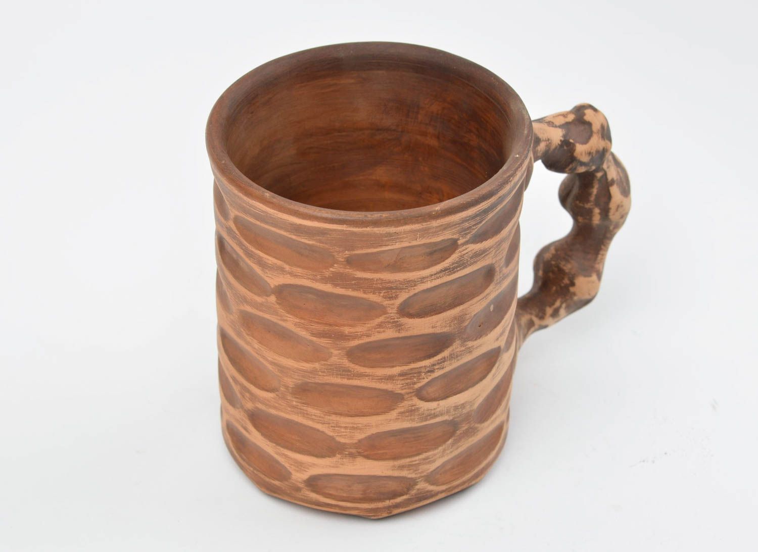 Taza de cerámica hecha a mano utensilio de cocina vajilla moderna original
 foto 3