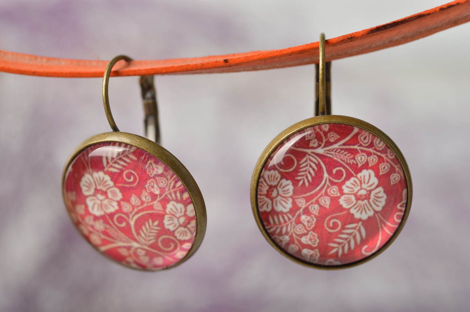 Beautiful handmade metal earrings fashion accessories for girls metal craft photo 1