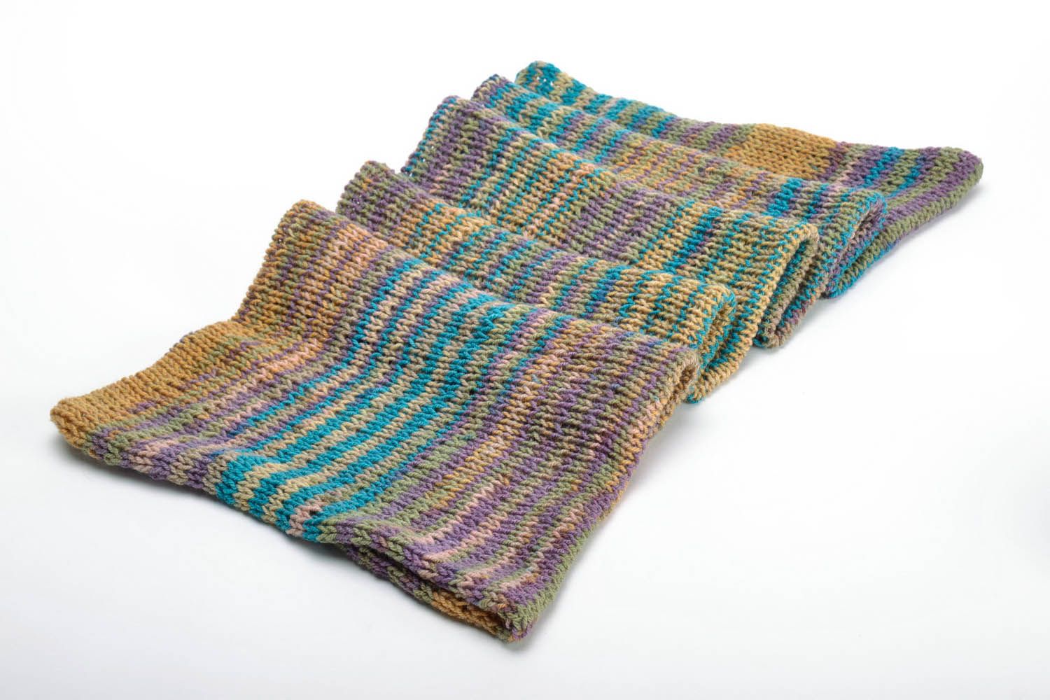 Écharpe snood tricotée faite main photo 2