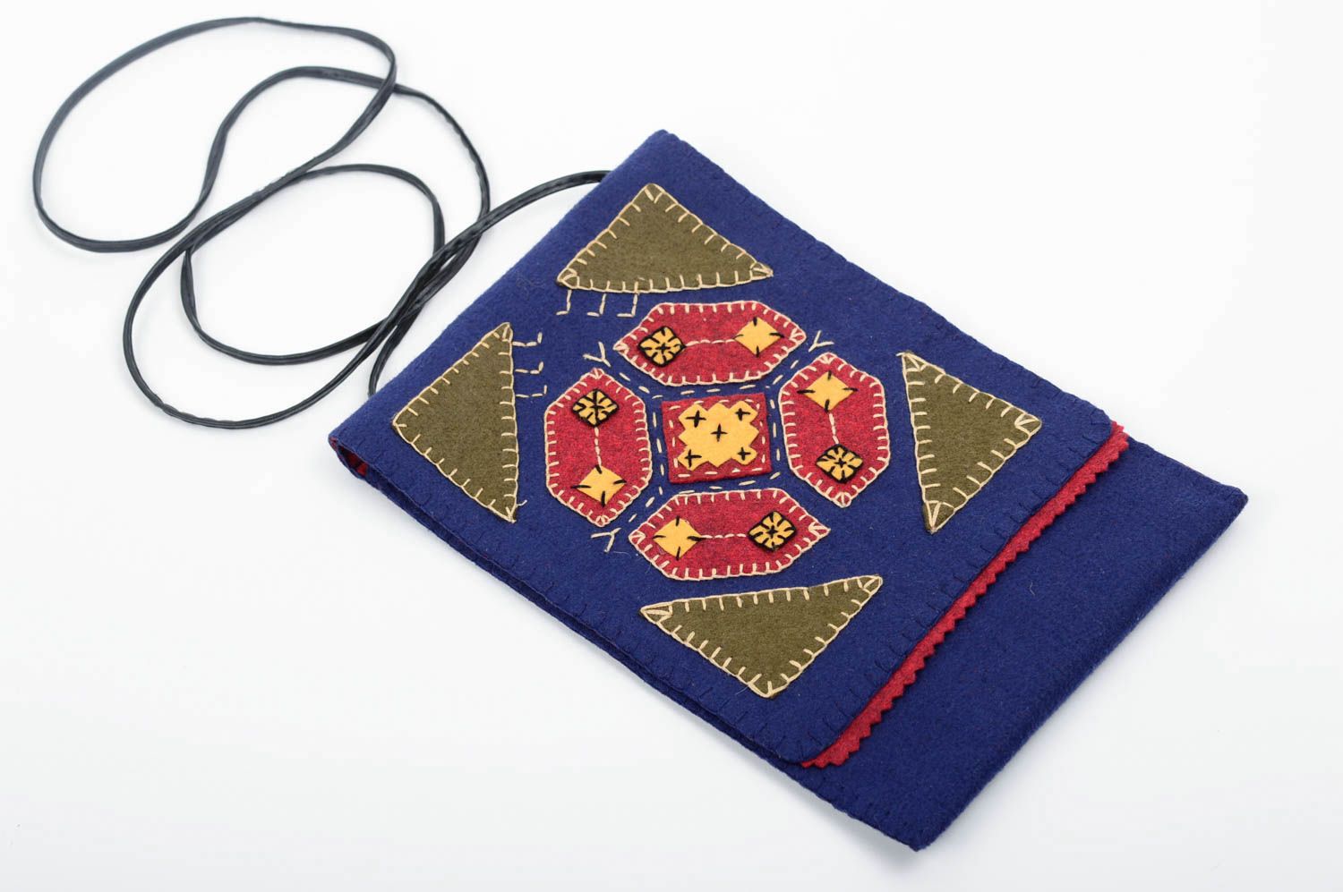 Сумка ручной работы сумка из фетра небольшая женская сумка в этно стиле фото 5