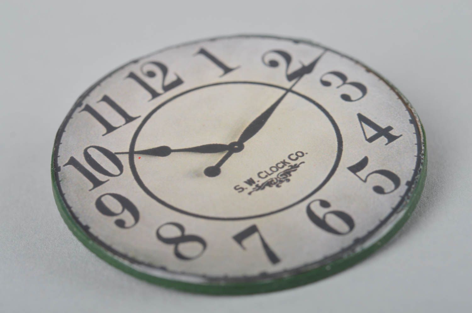 Broche hecho a mano con forma de reloj accesorio de moda regalo personalizado foto 2
