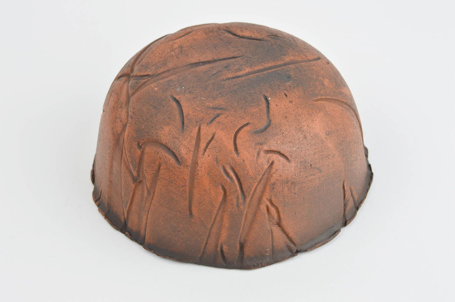 Braune kleine Schüssel handgemachte Keramik Schüssel aus Ton Frauen Geschenk  foto 3