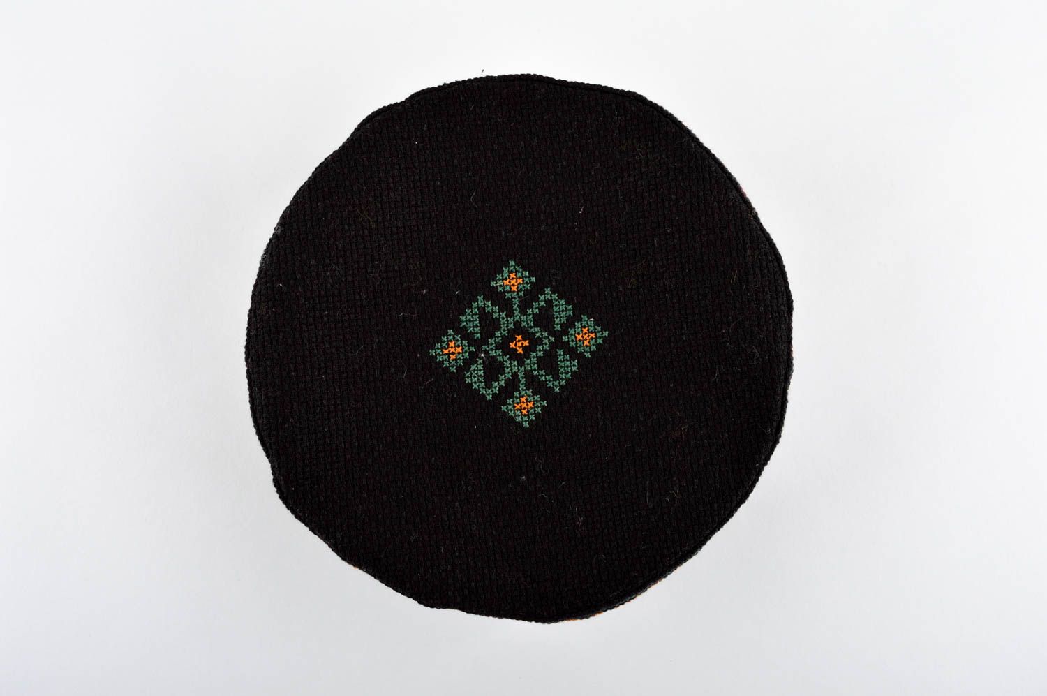 Handmade fabric hat design warm headwear for men modern embroidery ideas photo 4