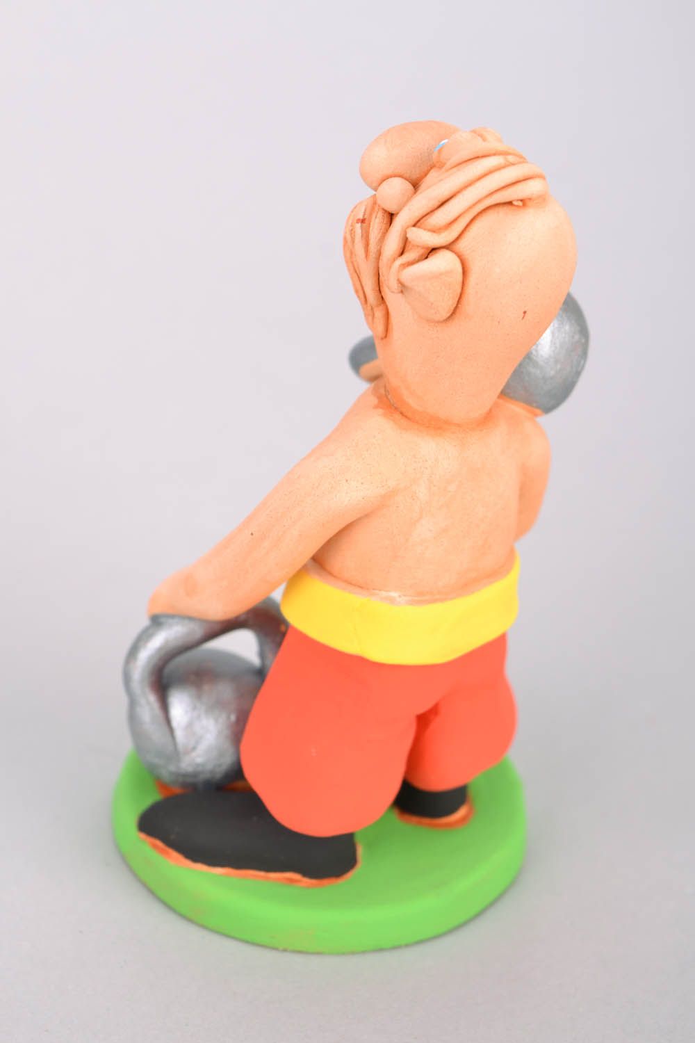 Керамическая статуэтка на подарок Казак-спортсмен фото 5