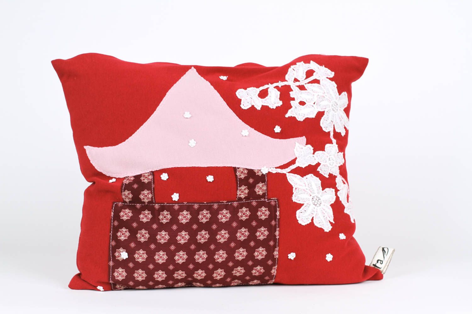 Диванная подушка ручной работы подушка на диван декоративная подушка красивая фото 2
