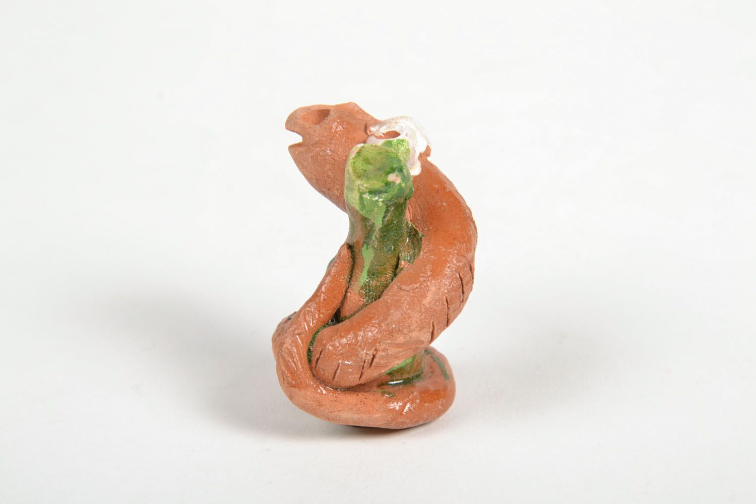 Clay snake figurine photo 3