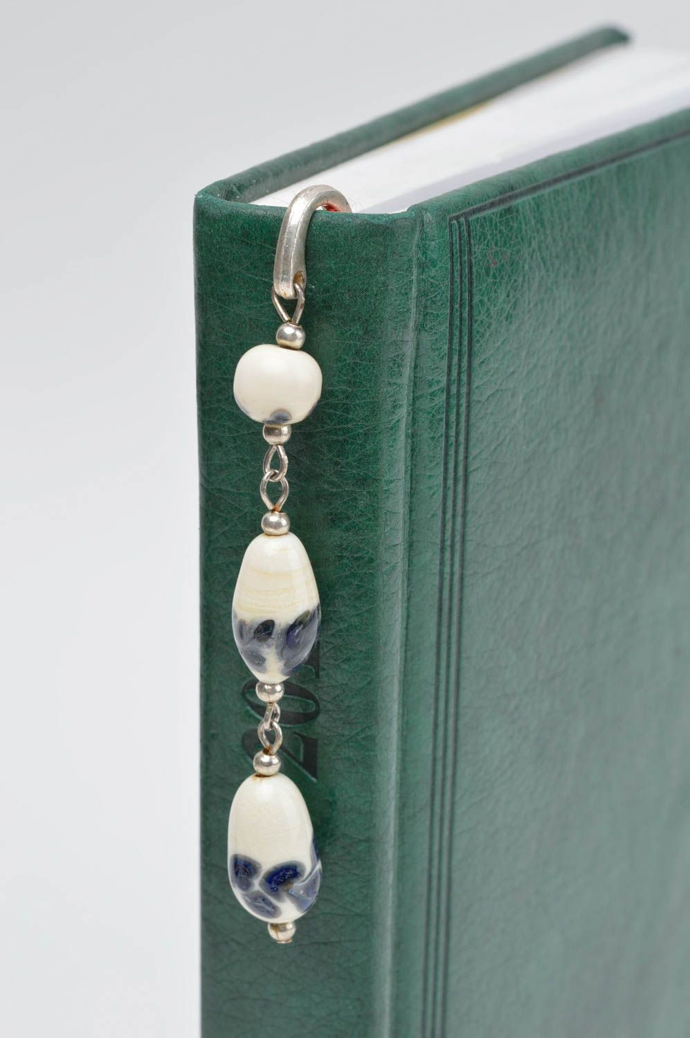 Beautiful handmade beaded bookmark glass bead bookmark designer accessories photo 1