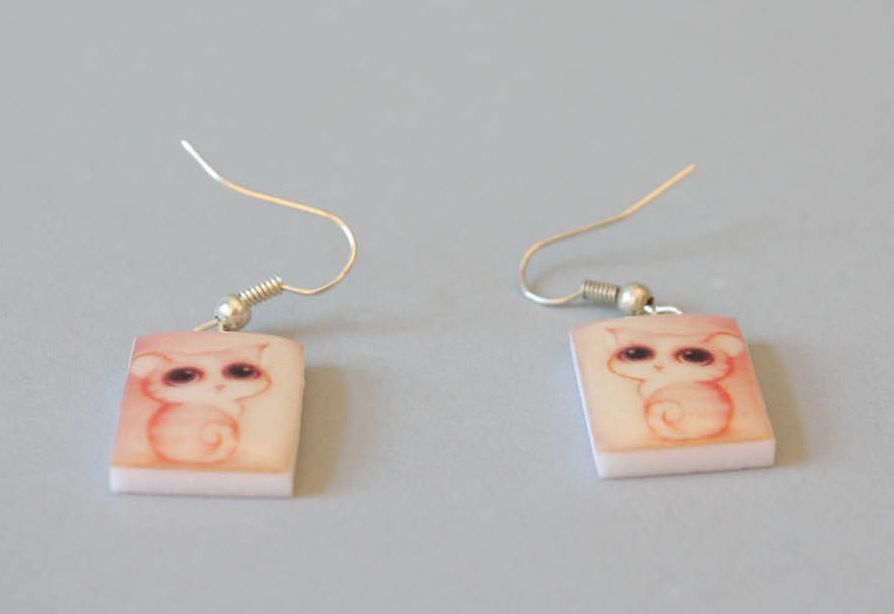 Earrings with kittens photo 3