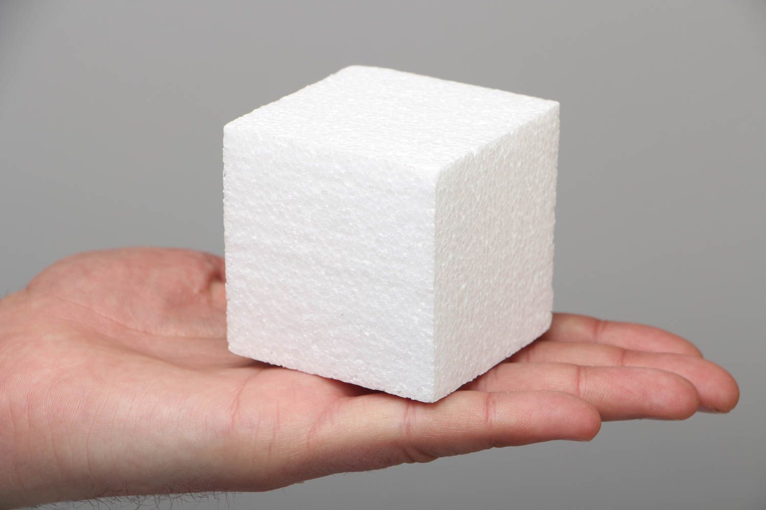 Foam plastic cube for creative work photo 2