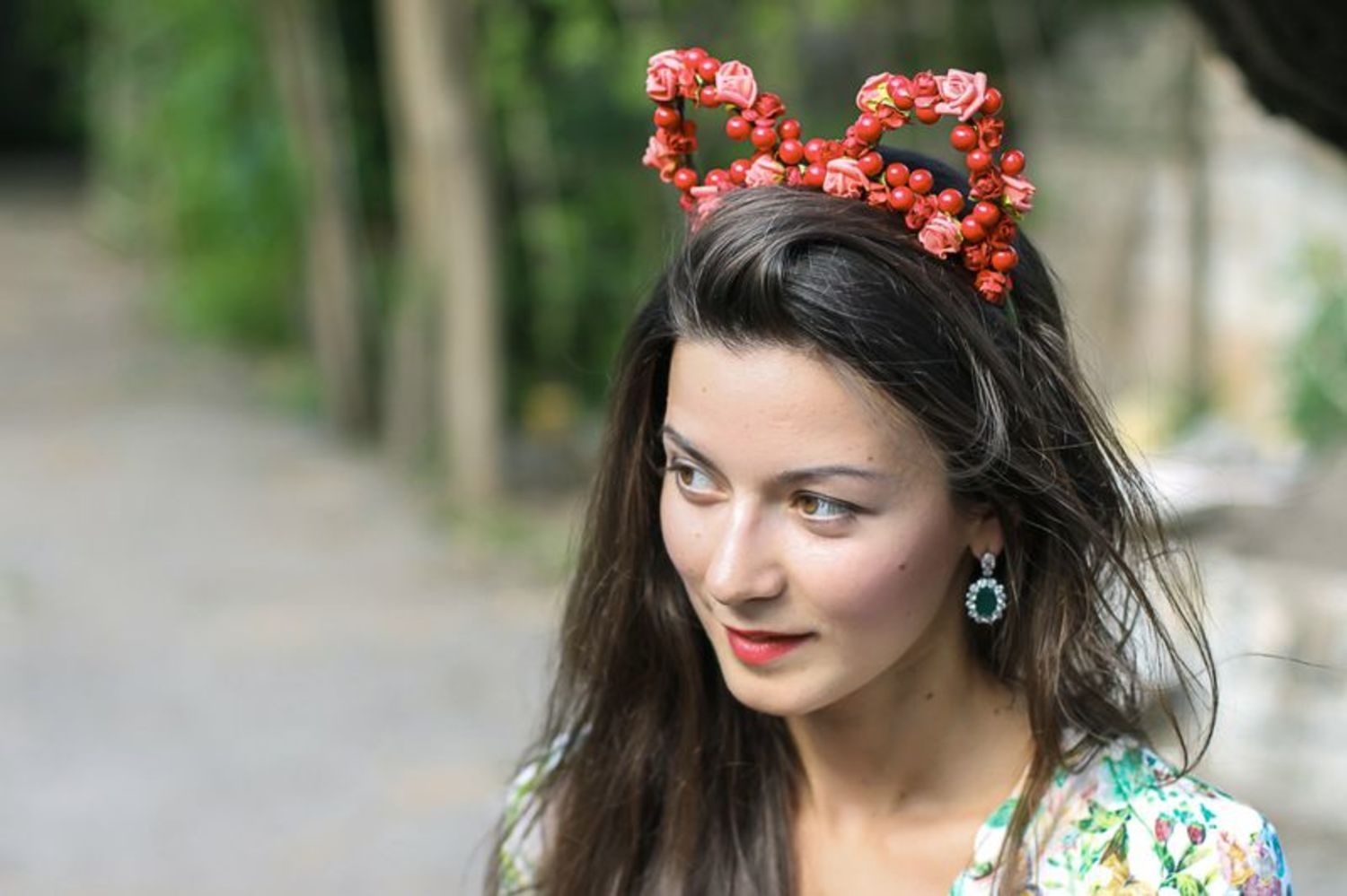 Headband made from artificial berries Sweet ears photo 1
