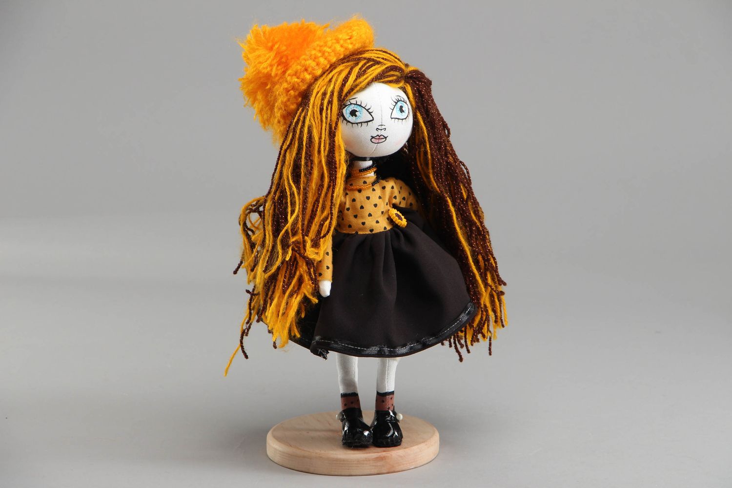 Fabric doll with long hair Teenager photo 1