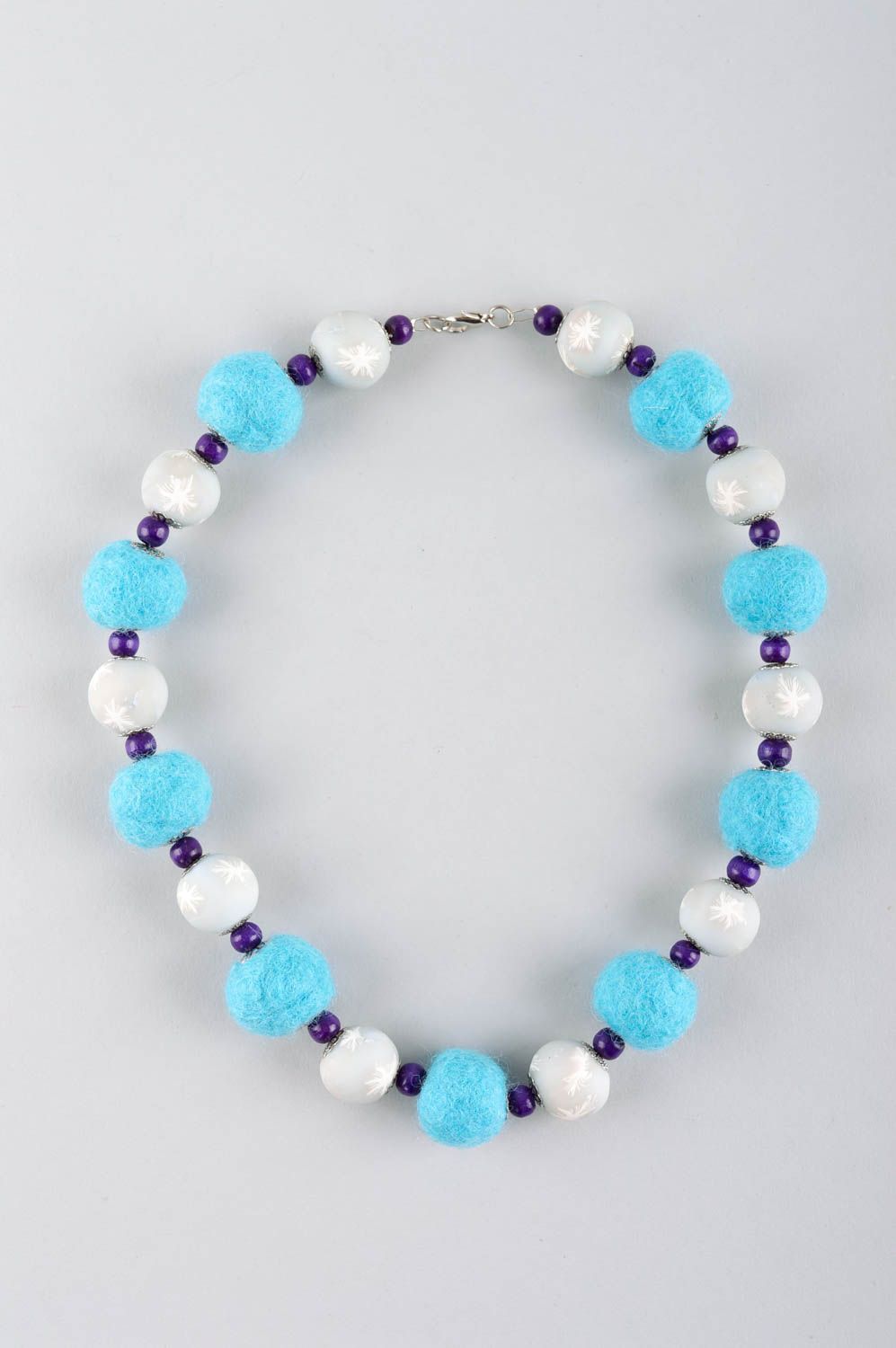 Handmade plastic necklace polymer clay necklace stylish jewelry stylish necklace photo 2