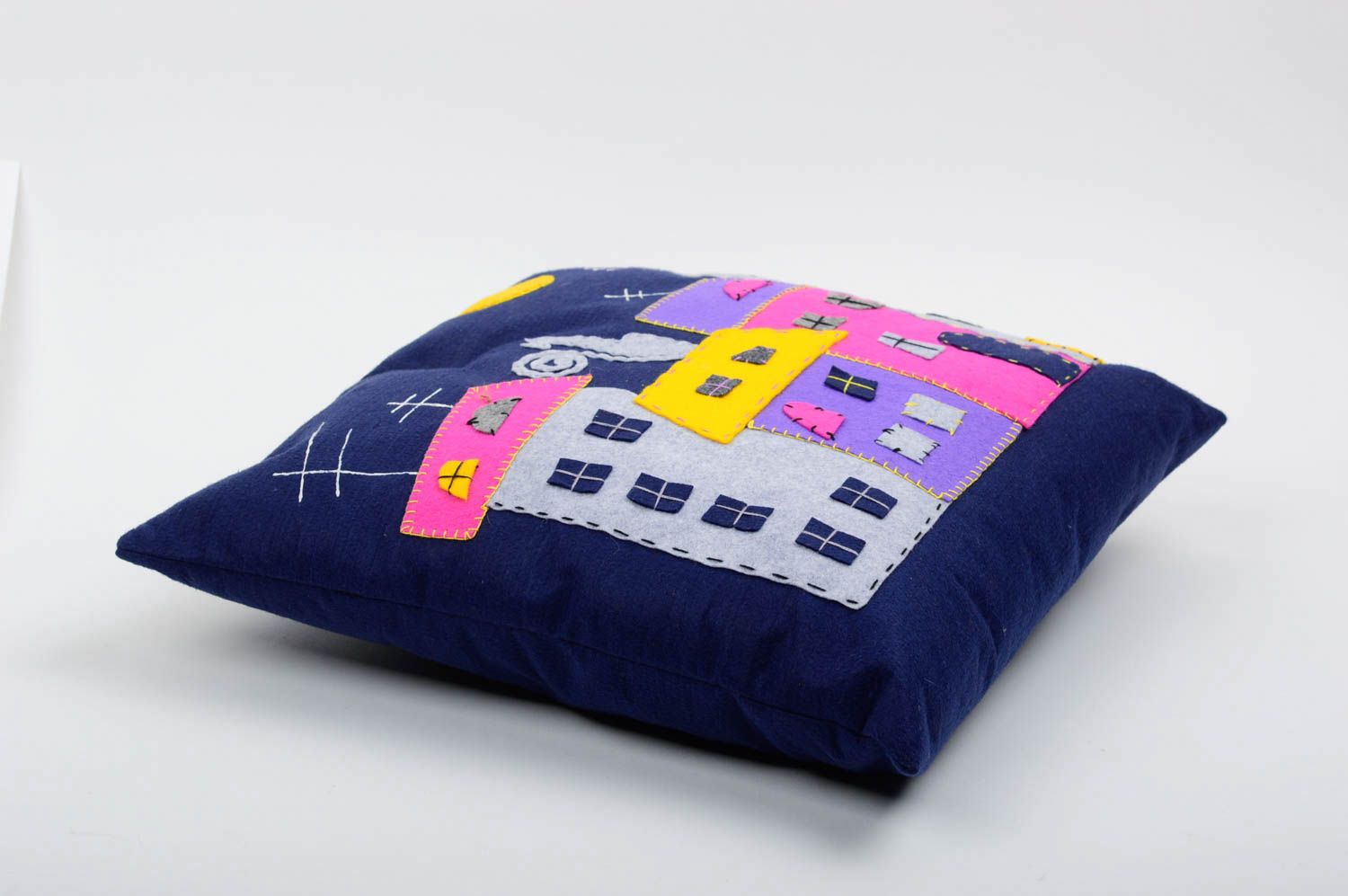 Handmade schönes Sofakissen modernes Kissen für Sofa Geschenk Idee Stadt foto 2
