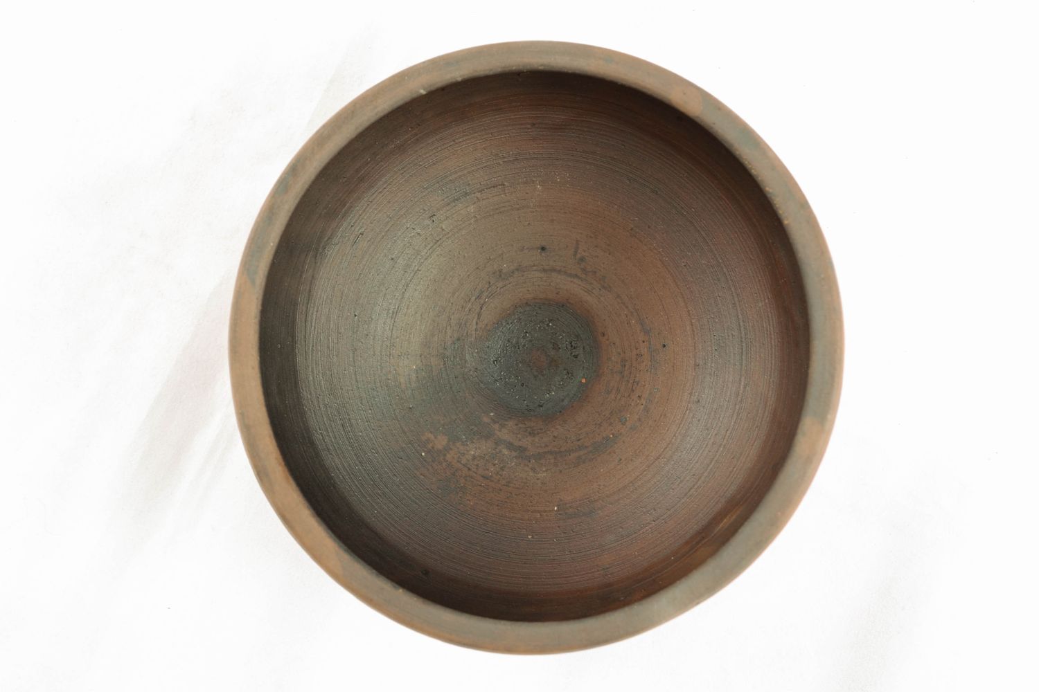 5,5 18 oz brown ceramic soup bowl handmade pottery bowl piece 0,75 lb photo 3