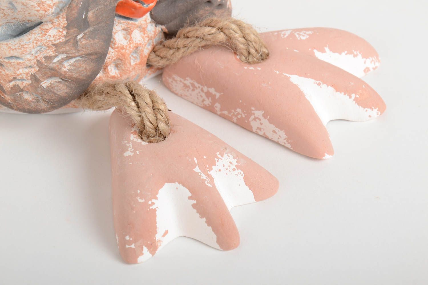 Tirelire oiseau céramique Tirelire fait main peinte Cadeau pour enfant photo 4