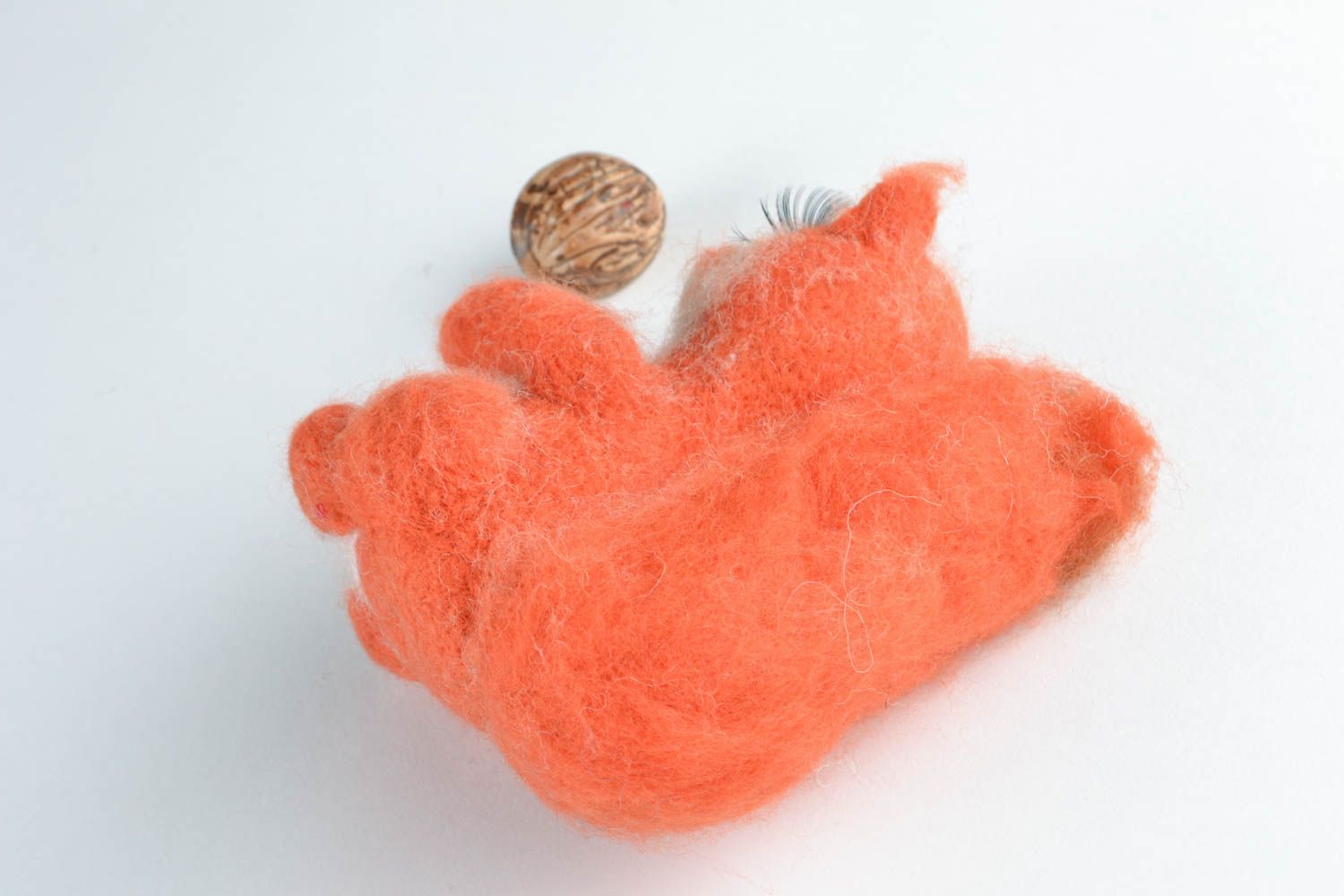 Felted wool toy Squirrel photo 4