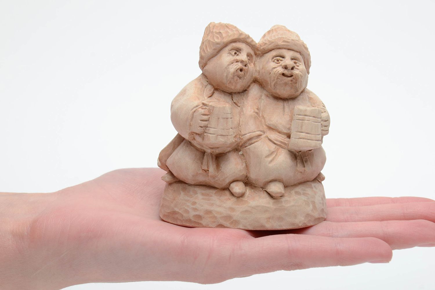 Statuette en bois faite main miniature Cosaques photo 5