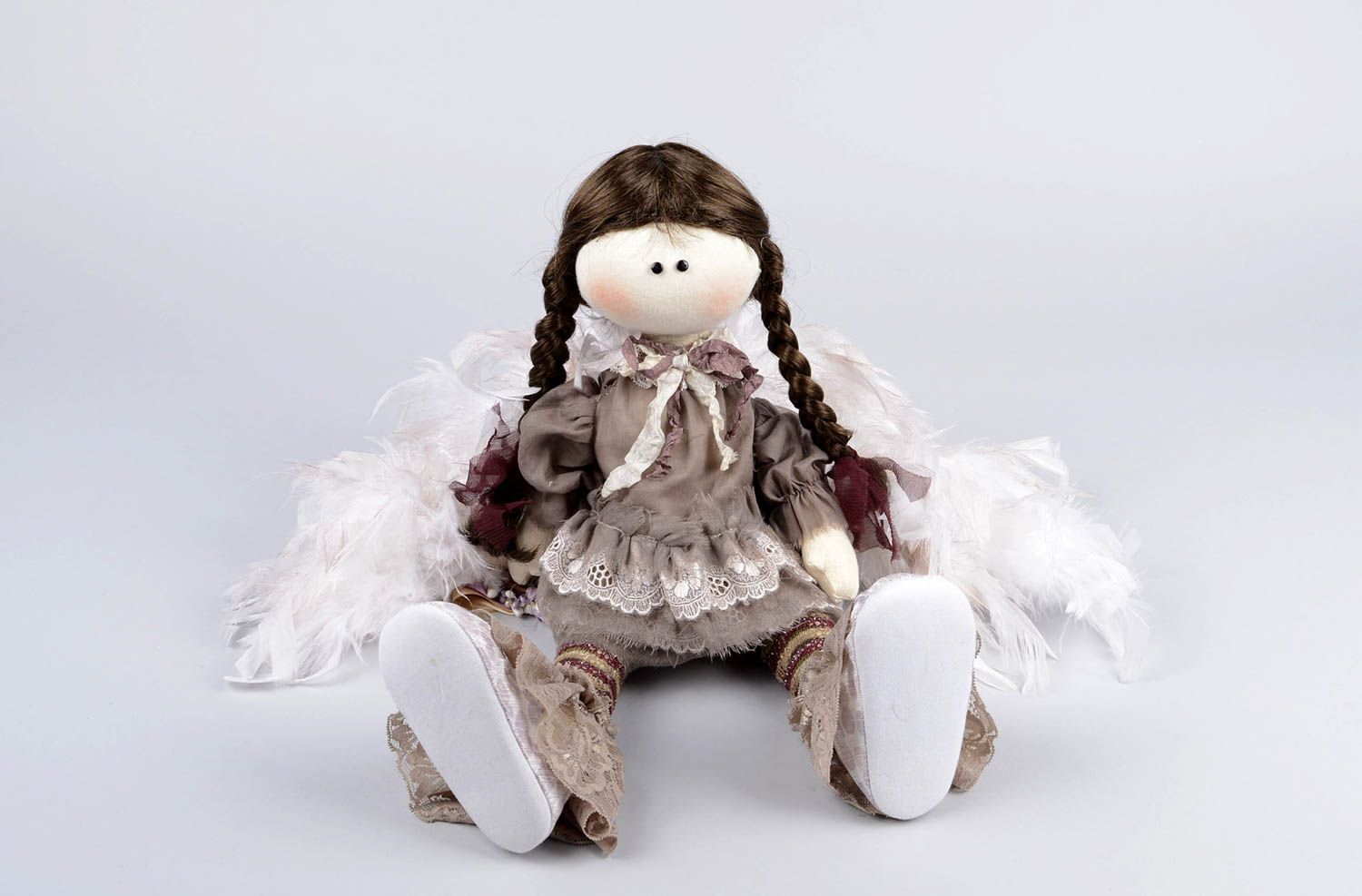 Авторская кукла ручной работы кукла в интерьере красивая тряпичная кукла фото 4