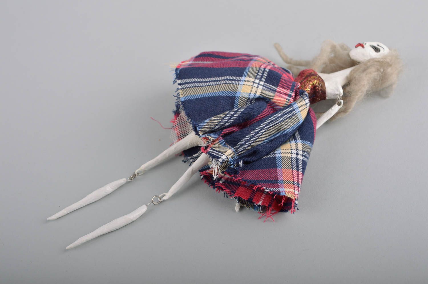 Puppe handgemacht Künstler Puppe Geschenkidee für Mädchen Haus Deko Idee Zombie  foto 3