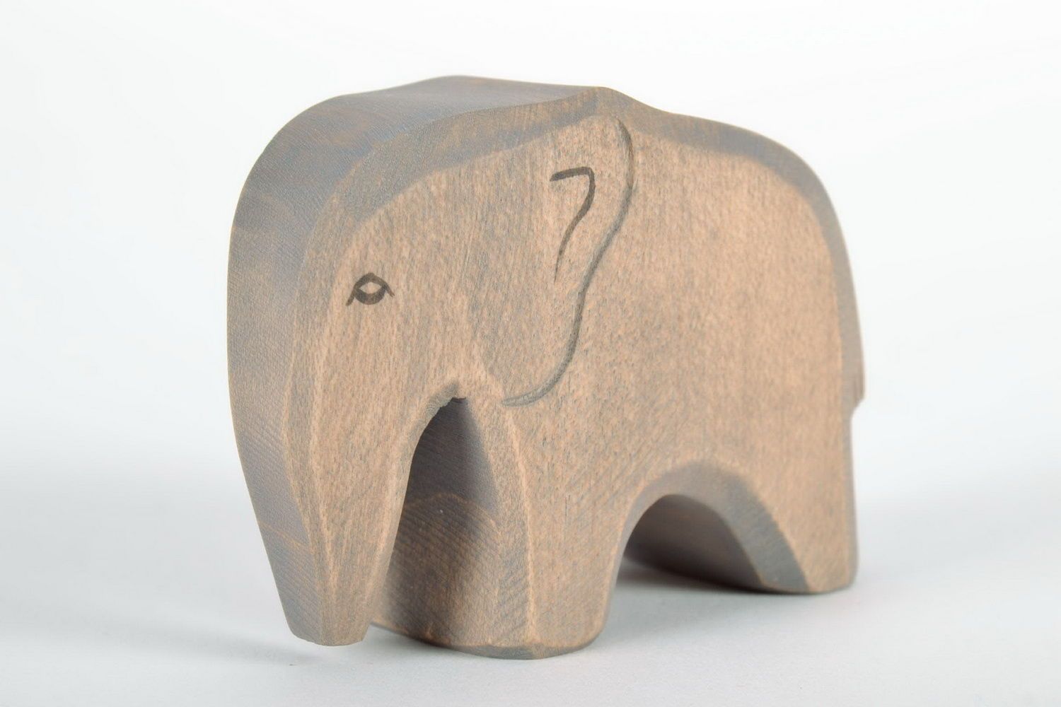 Figurine in the form of elephant made from wood photo 4