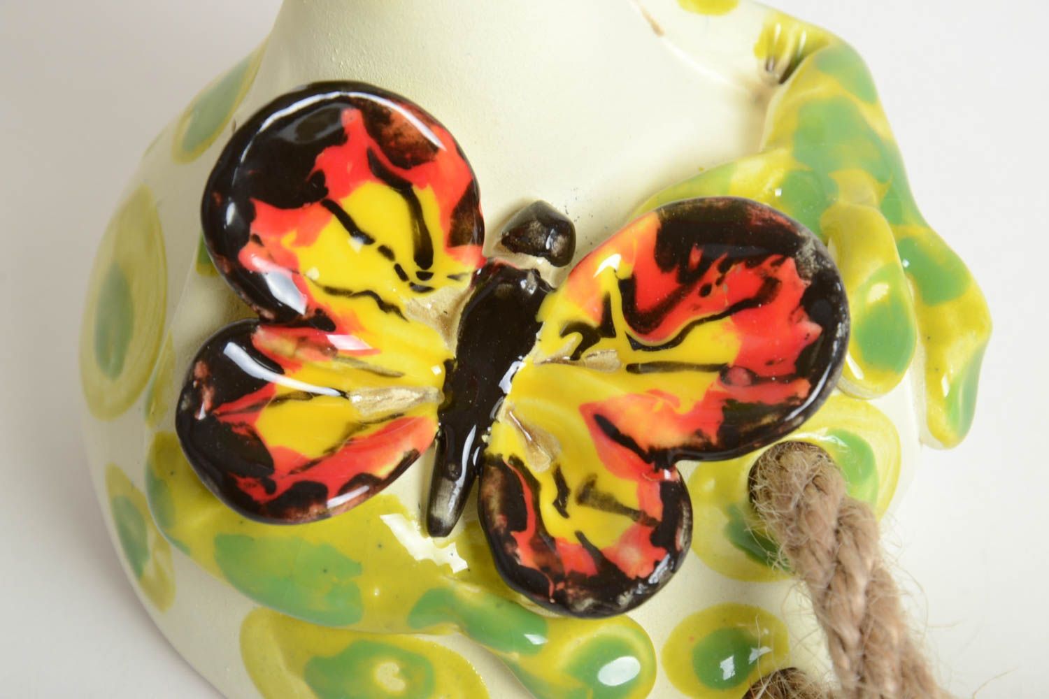 Spardose Frosch handgemachte Keramik Ton Deko Geschenk für Kinder bemalt bunt foto 5