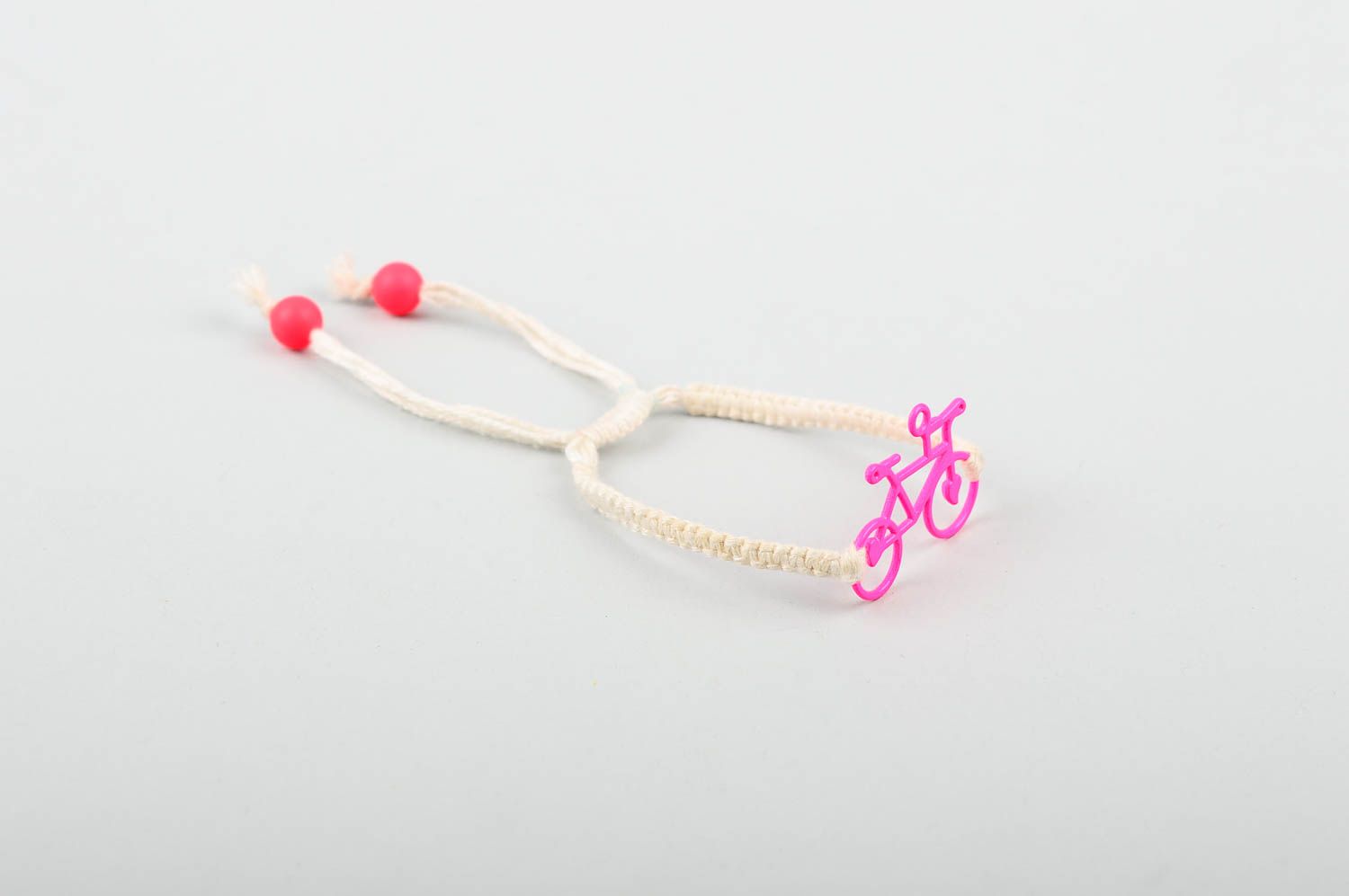 Handmade unusual summer bracelet elegant wrist bracelet textile accessory photo 3