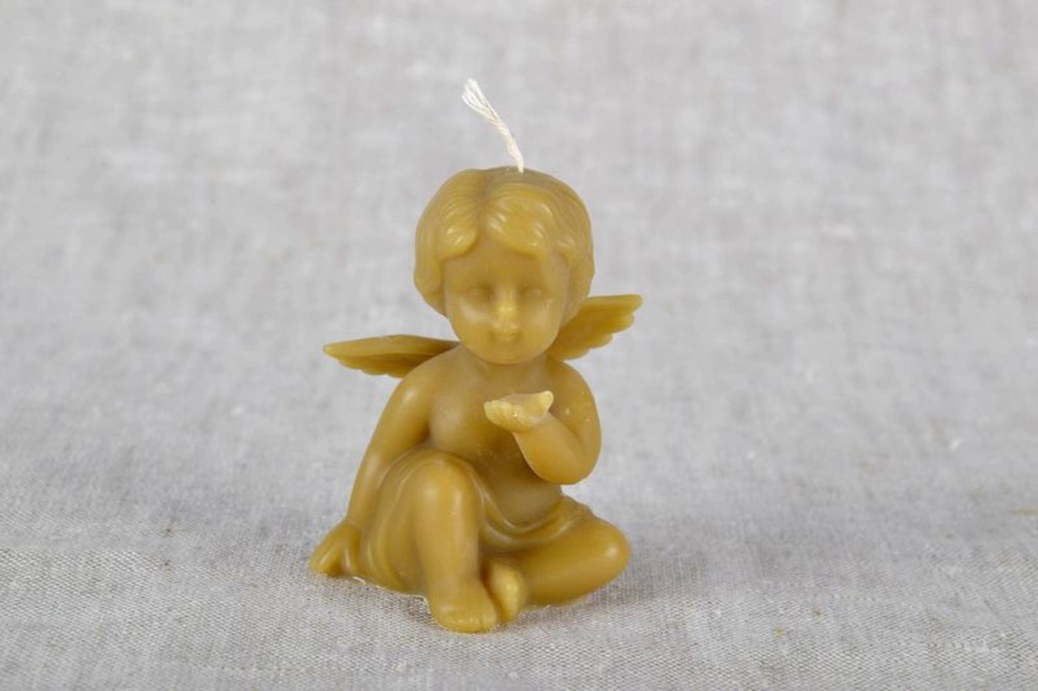 Candela decorativa fatta a mano candela bambino a forma di angelo carino foto 4
