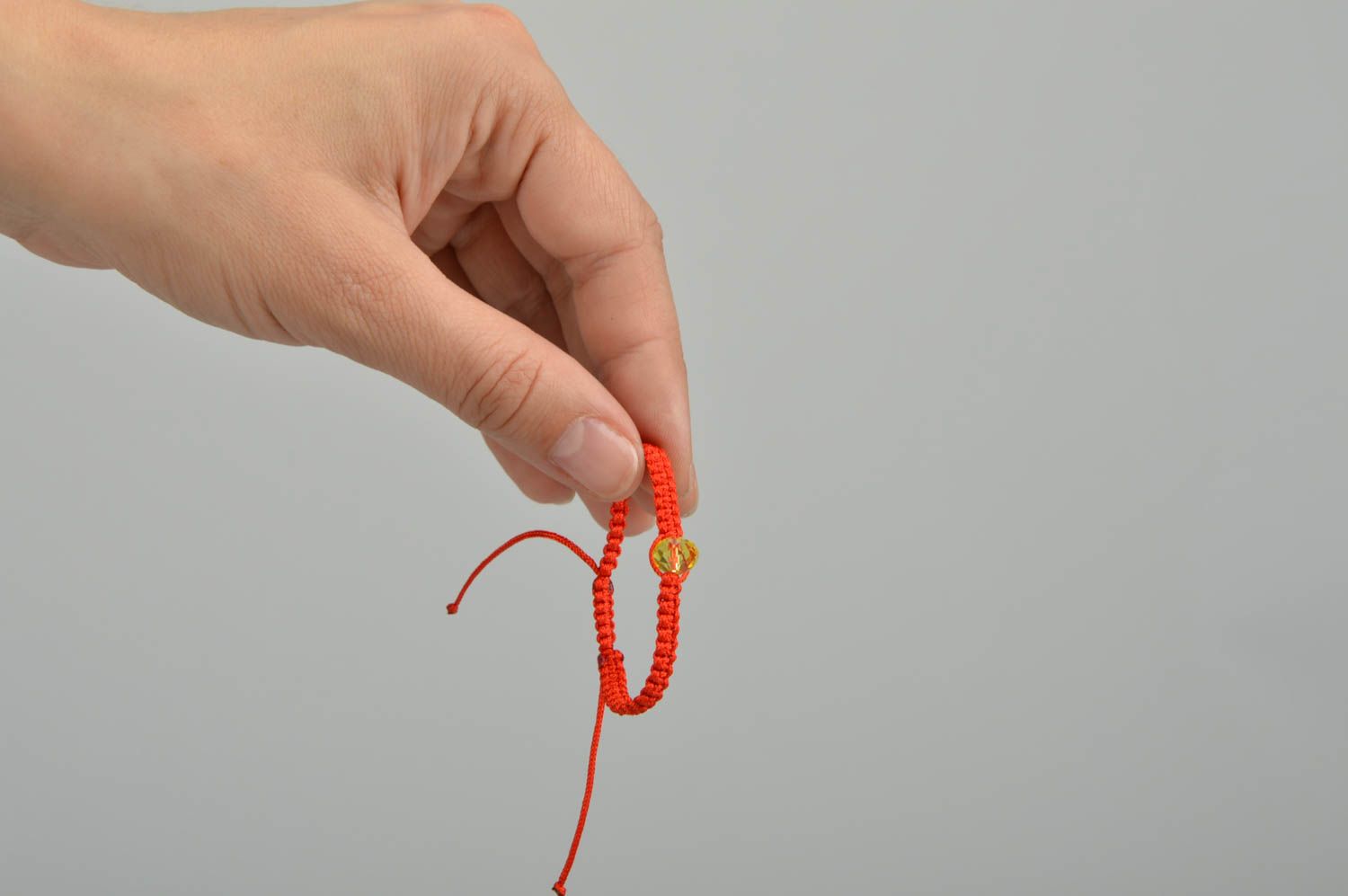 Handmade  Armband Stoff mit Anhänger Armband Frauen Schmuck für Frauen  in Rot foto 2