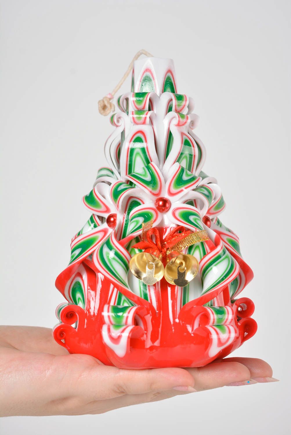 Vela de parafina hecha a mano objeto de decoración adorno de Navidad  foto 2