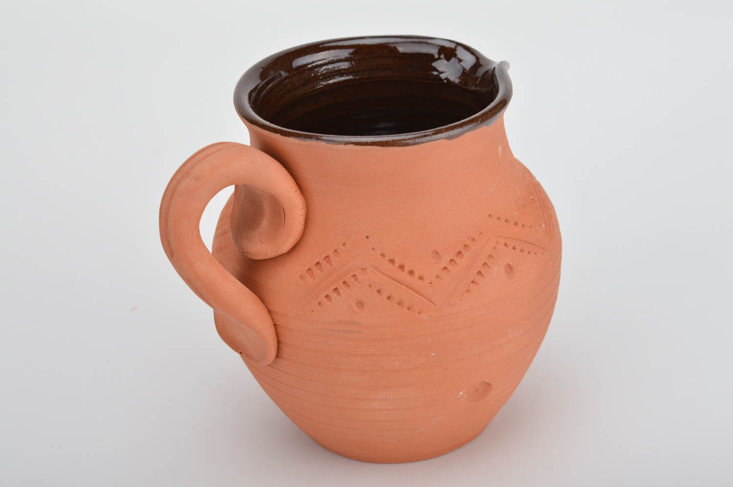 12 oz ceramic glazed creamer jug with handle 0,1 lb photo 5