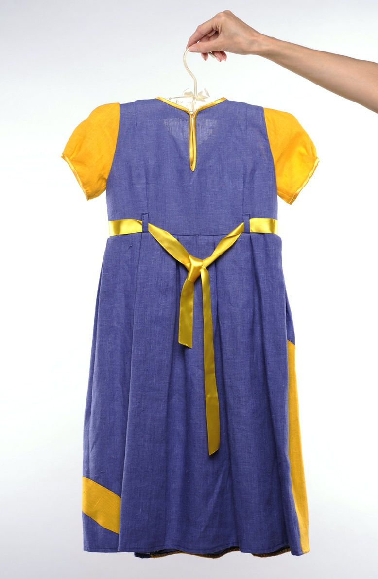 Children's linen dress photo 2
