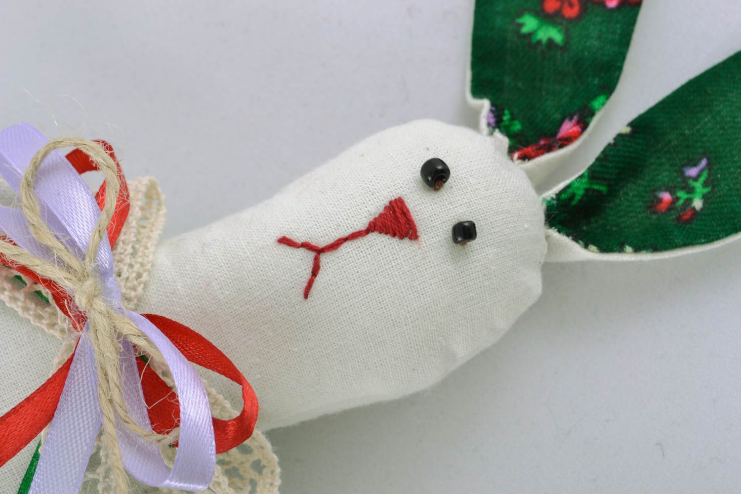 Soft toy made of fabric Rabbit photo 2