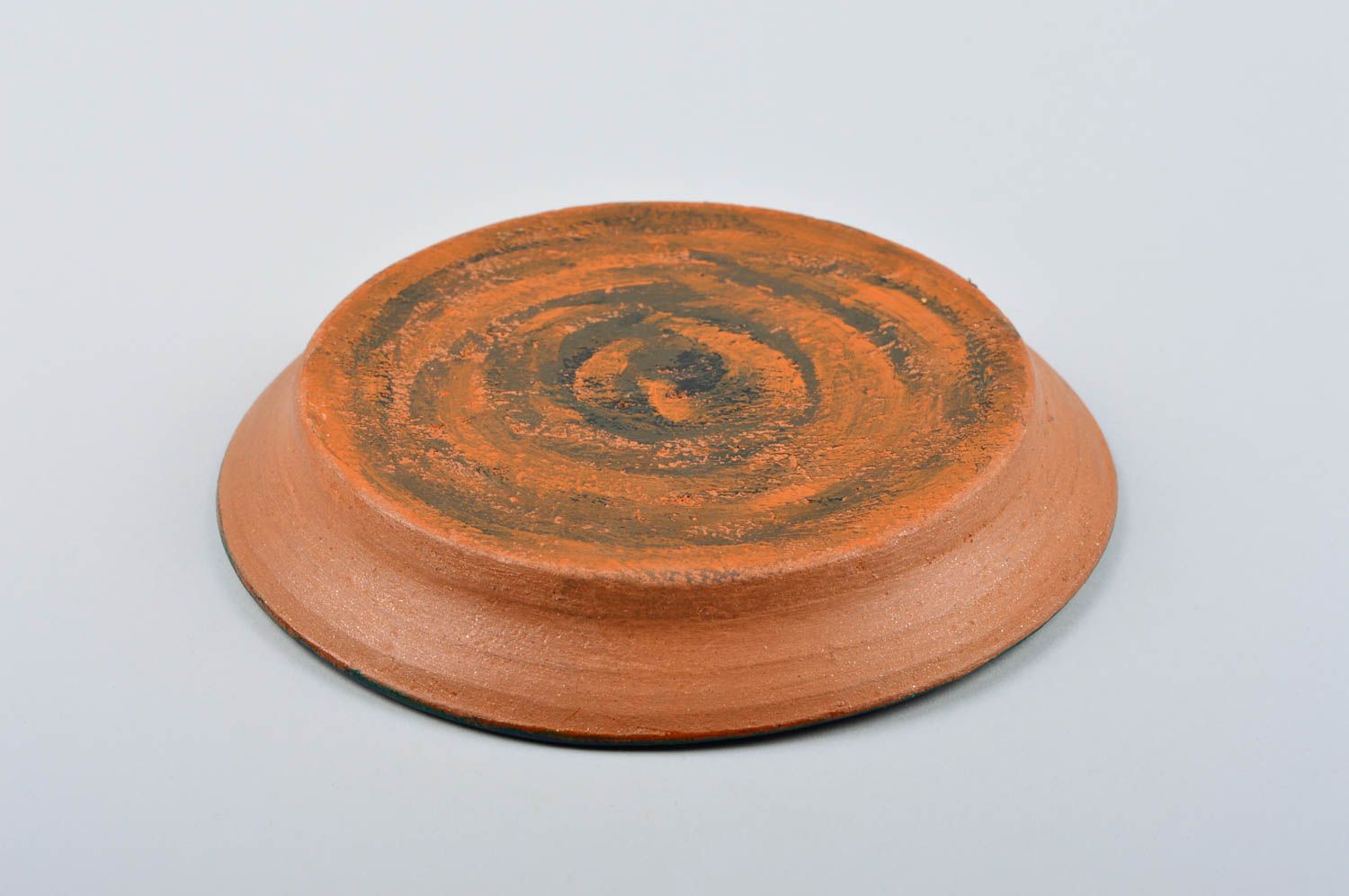 Керамическая тарелка ручной работы расписная тарелка глиняная посуда Ночь фото 5