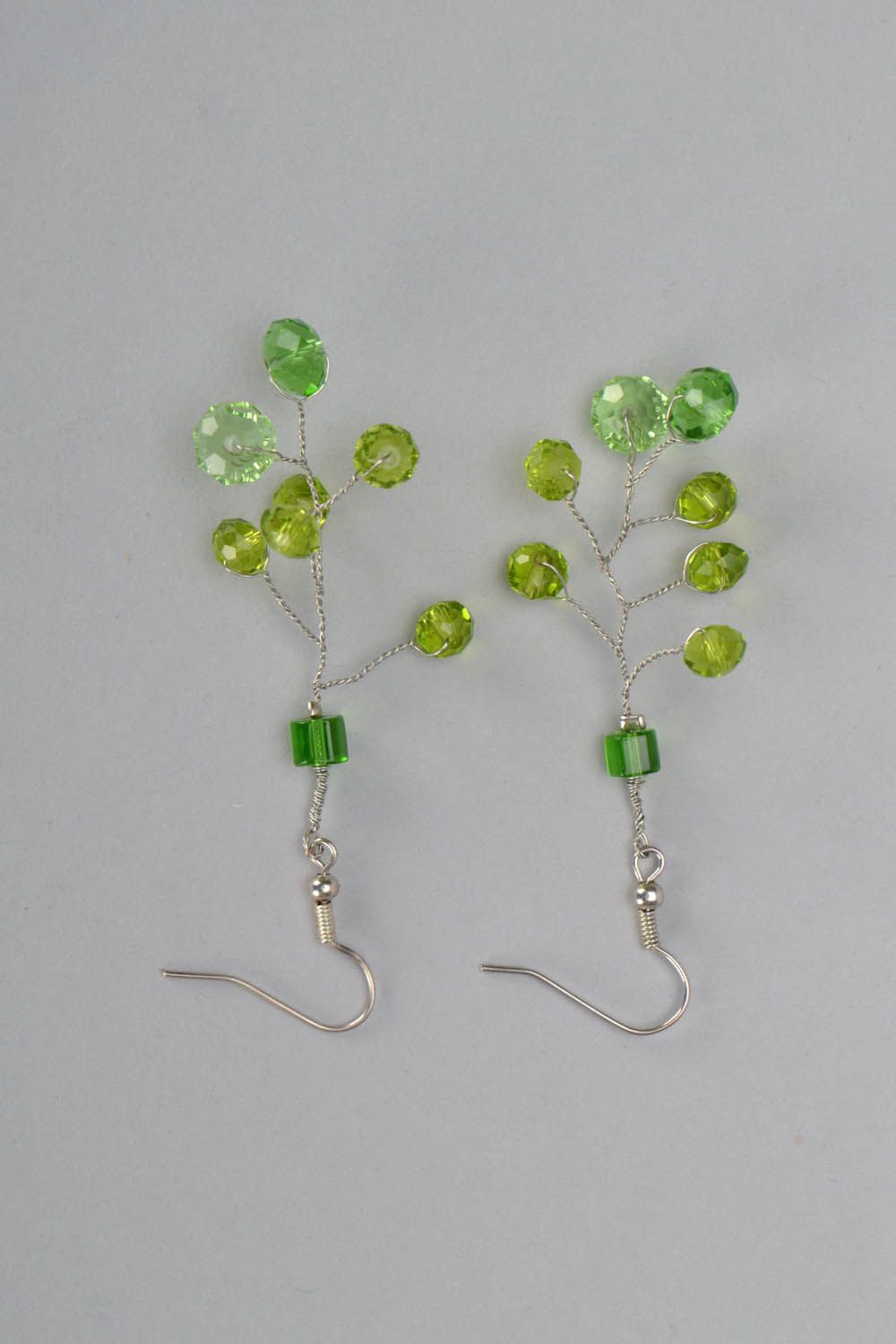 Earrings with crystal photo 2