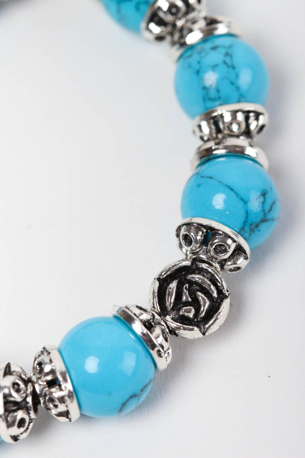 Hand-woven bracelet handmade turquoise bracelet stylish jewelry for women photo 4