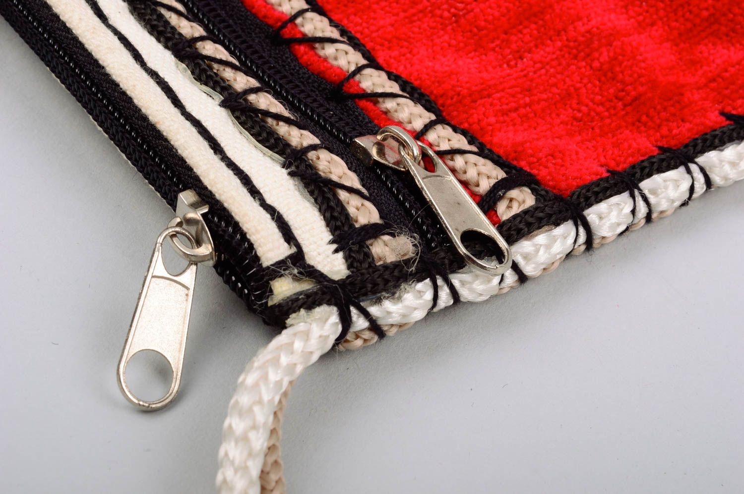 Damen Schultertasche und Textil Brillenetui originell handmade Accessoires foto 5