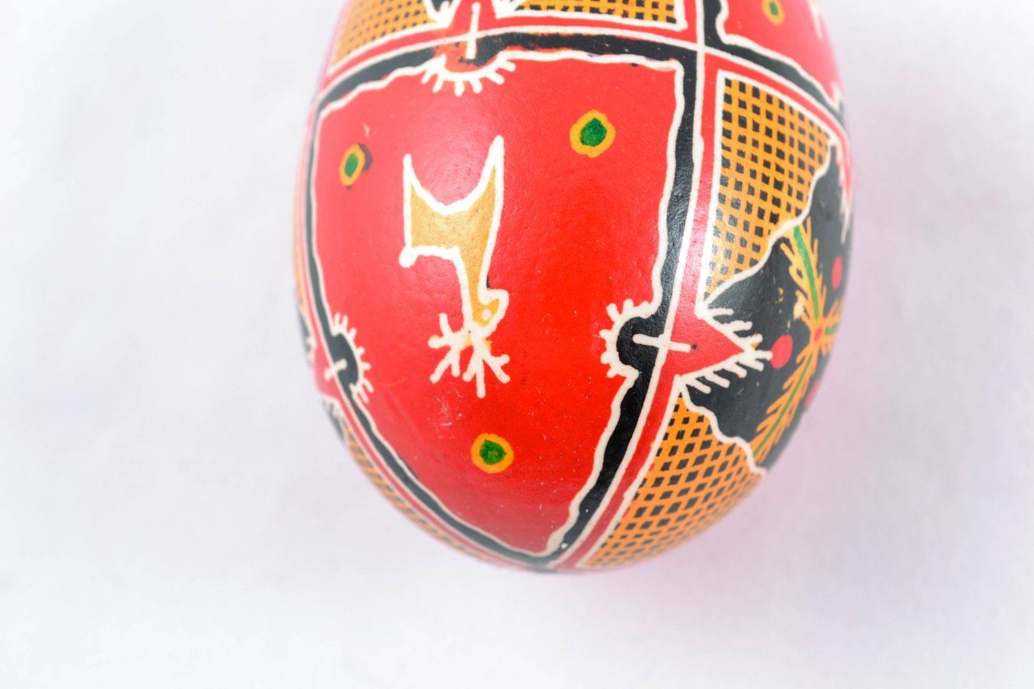 Painted Easter egg with deer photo 3