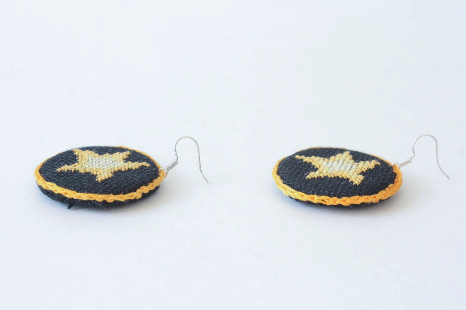 Embroidered earrings  photo 2