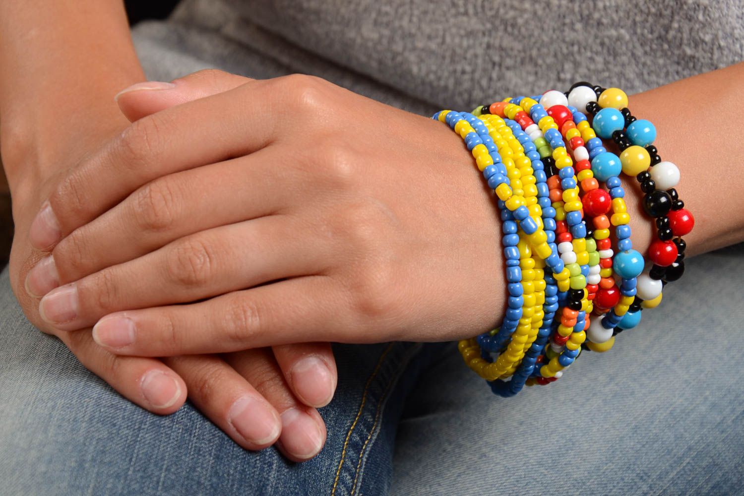 Handmade bracelet beaded bracelet handcrafted jewelry women accessories photo 1