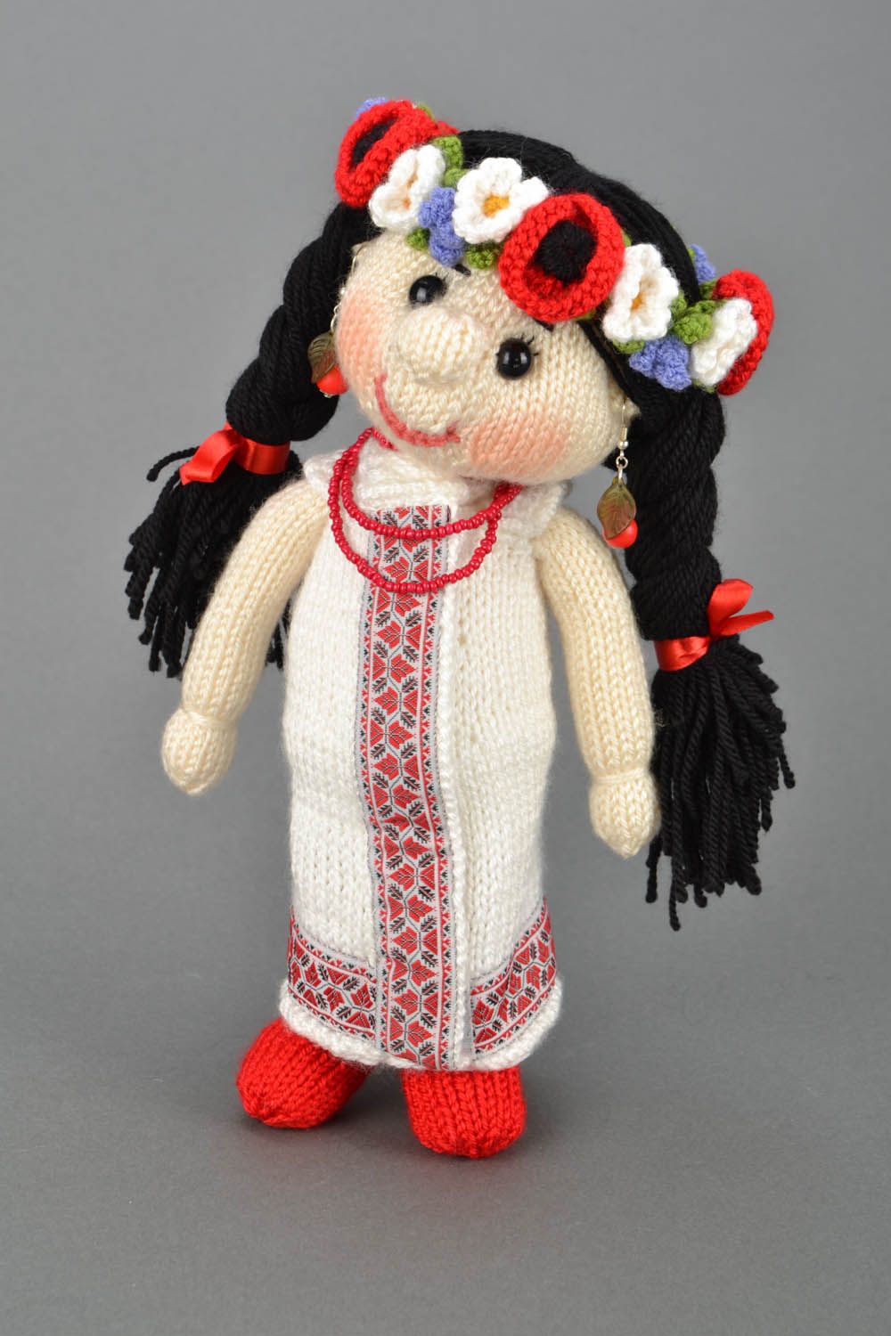 Soft crochet doll Little Ukrainian photo 2