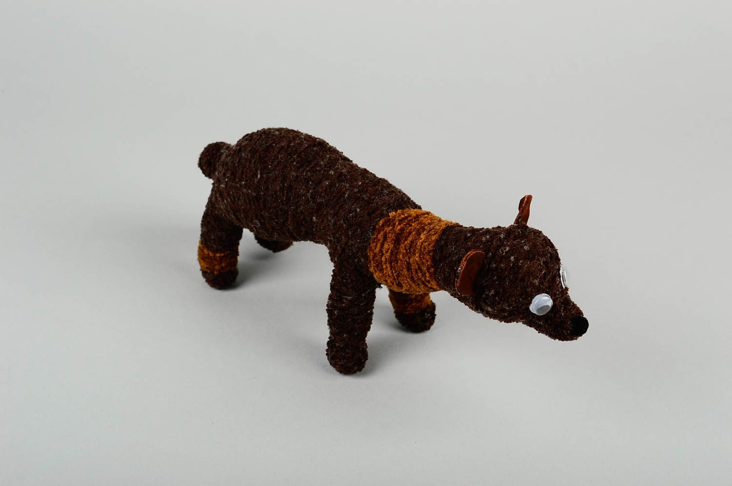 Игрушка ручной работы игрушка животное на каркасе игрушка из ниток медведь фото 4