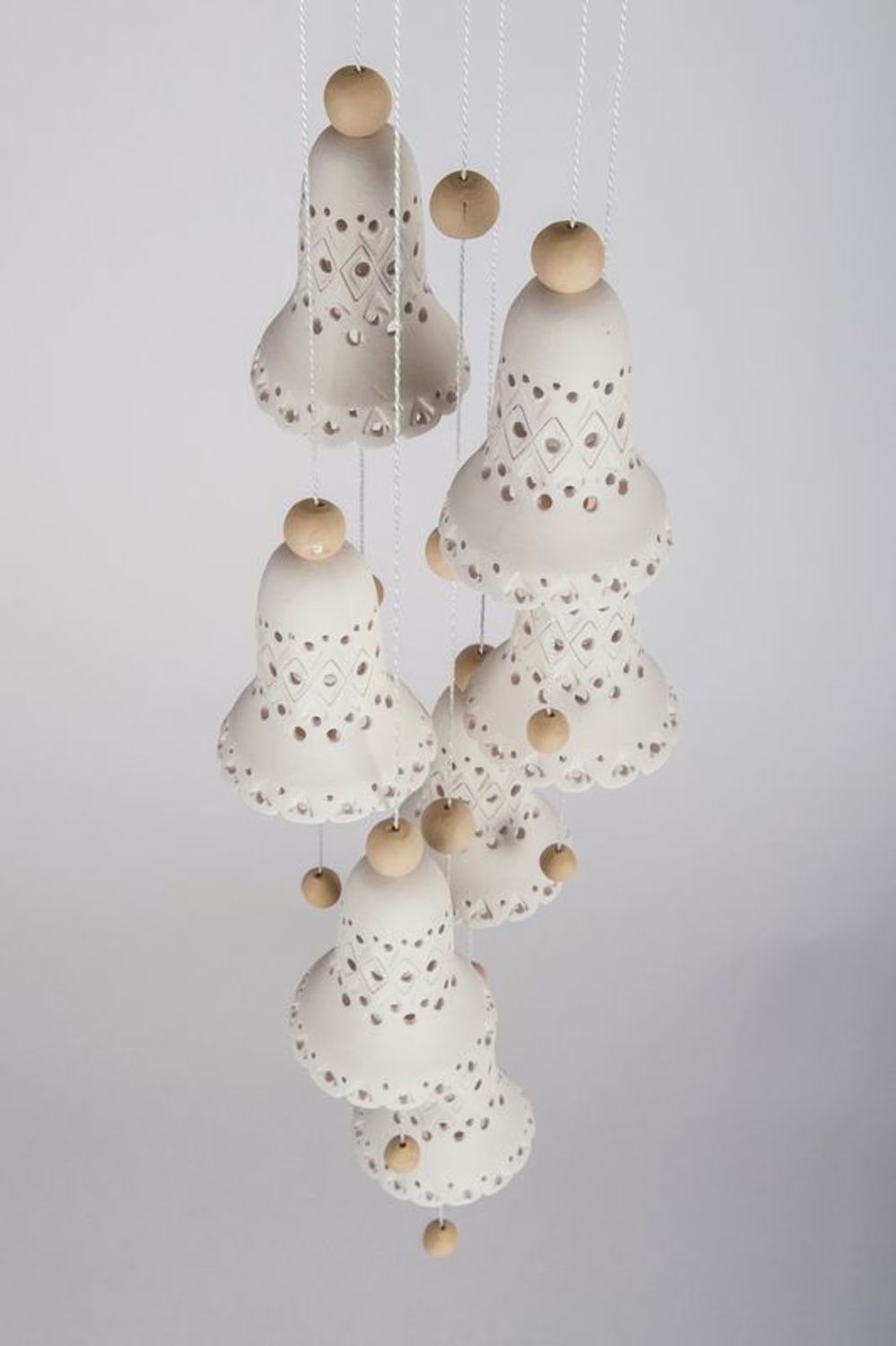 Handgemachte Glocken aus Keramik foto 2