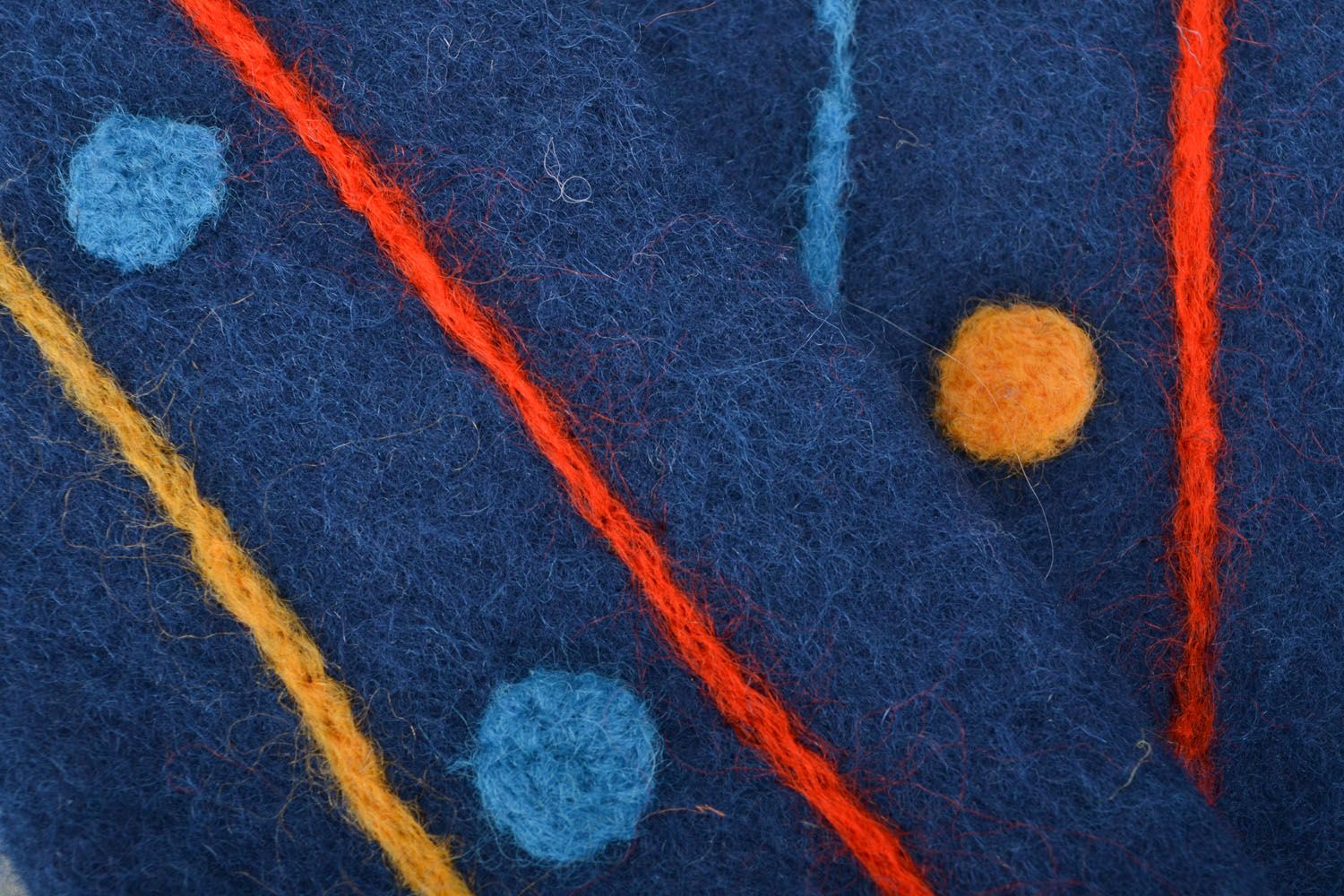 Moufles en laine chaudes couleur marine photo 5