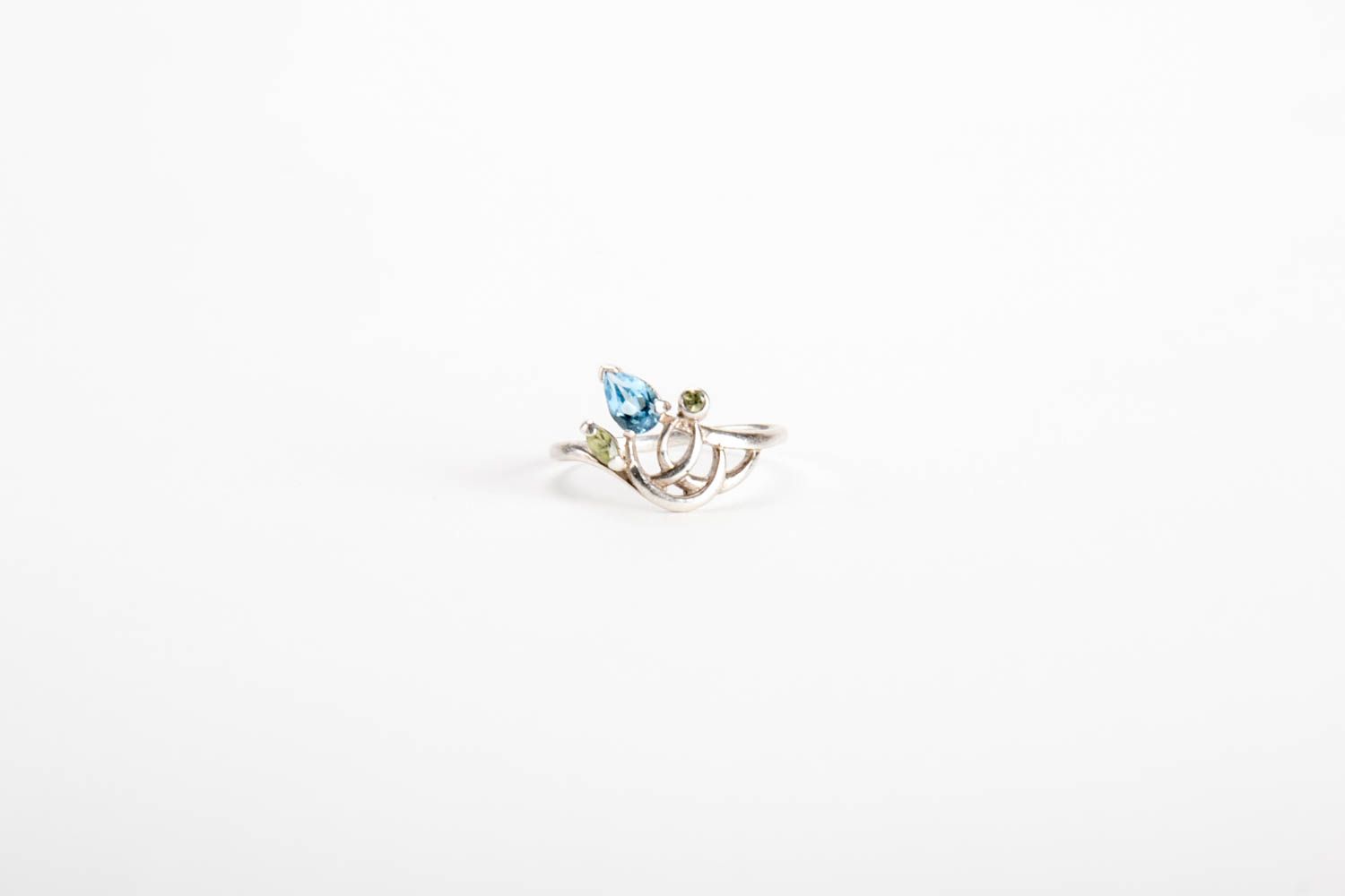 Перстень из серебра ручной работы стильный женский перстень ювелирная бижутерия фото 5